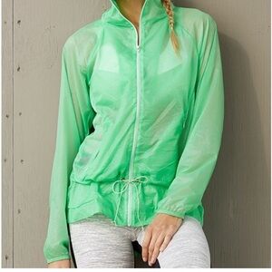 Alo Yoga Summer Rain Green Jacket